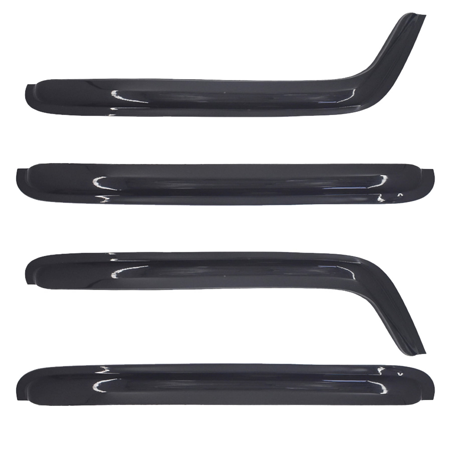 SEBLAFF Window Visors Sun Rain Guards Window Deflectors 4-Pack Ventvisor Vent Shades for 2007 2008 2009 2010 2011 2012 2013 2014 2015 2016 2017 2018 Jeep Wrangler JK 4-Door