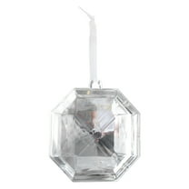 Crystal Christmas Ornaments, Mini Colorful Crystal Plastic Christmas Gemstone Ornaments for Xmas Tree Decorations Decorative Hanging Crystals Prism Ornaments for Wedding Party Home Decor