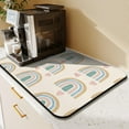 thumbnail image 2 of Washable Rubber Bohemian Style Dish Drying Mats for Kitchen Counter Home Large Coffee Bar Pad Accessories and Decor for Utensils Stemware 23.5''x15.5'', 2 of 7
