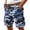 Dark Blue, variant on Mens Camo Cargo Shorts Wild Outdoor - Cotton Relaxed Fit Utility Multi-Pocket Shorts Featuring Relaxed Fit Cuts Gray M