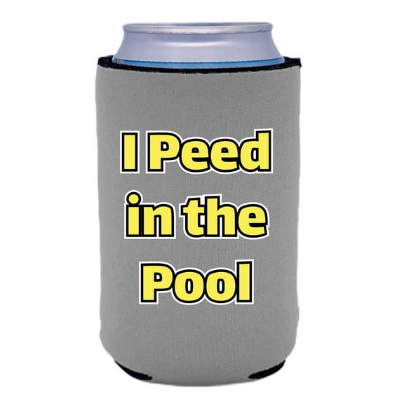 I Peed in the Pool Can Coolie (Gray)