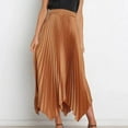 thumbnail image 5 of Women Summer Skirts High Waisted Pleated Swing Long Skirt Casual Elegant Pleated A Line Fashion Casual Skirt, 5 of 7