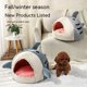 thumbnail image 2 of Cat Bed, Dog Bed, and Dog Nest Are Popular and Warm In Winter, with Semi Enclosed Shark Cat Nest Mat Pet Supplies, and Cat House ShopWise Round, 2 of 7