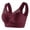 Womens Bras Wine, variant on ylioge L-5X Plus Size Sports Bras for Women No Underwire Push Up Bralettes Stretchy Pullover Full-Coverage Back-Smoothing Yoga Tshirt Underwear Bra
