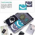 thumbnail image 3 of 2 pack Xl Wash Me bolsa de lavandería de viaje, organizador de ropa sucia lavable a máquina, lo suficientemente grande como para guardar 4 cargas de lavandería, fácil de colocar una cesta de lavanderí Feliz Sencillez, 3 of 5