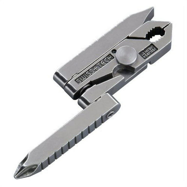 SWISS+TECH ST10629 4-in-1 Stainless Steel Personal Care Multi-Tool with  Nail Clippers, File (Single Pack)