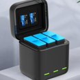 thumbnail image 3 of Compact Type-C Charging Case for GoPro Hero 9 Durable Plastic Housing, 3-Battery Support, 3 of 7