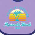 thumbnail image 4 of Inktastic Summer Enjoy the Sunshine Pensacola Beach Florida in Blue Boys or Girls Baby Bib, 4 of 4