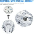 thumbnail image 3 of Replacement Shower Knob Hot and Cold Bathtub Faucet Handles Button For RP41661, 3 of 7