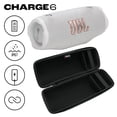 thumbnail image 2 of JBL CHARGE 6 Waterproof Portable Speaker Bundle with gSport Carbon Fiber Case (White), 2 of 9