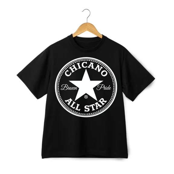 Chicano All Star Brown Pride Cultural Graphic Heritage Style Unisex T-Shirt ,up to size 5XL