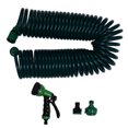 thumbnail image 3 of Car Wash Spring Hose  , Coil Garden Water Hose 15m/49.2ft 7 Modes  Multipurpose Easy To Store  For Gardens, 3 of 8