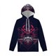 thumbnail image 2 of Sudadera con capucha con estampado de samurái japonés para hombre, sudadera con capucha con máscara impresa en 3D retro, sudadera con capucha de manga larga a la moda, jersey informal de calle, 2 of 4