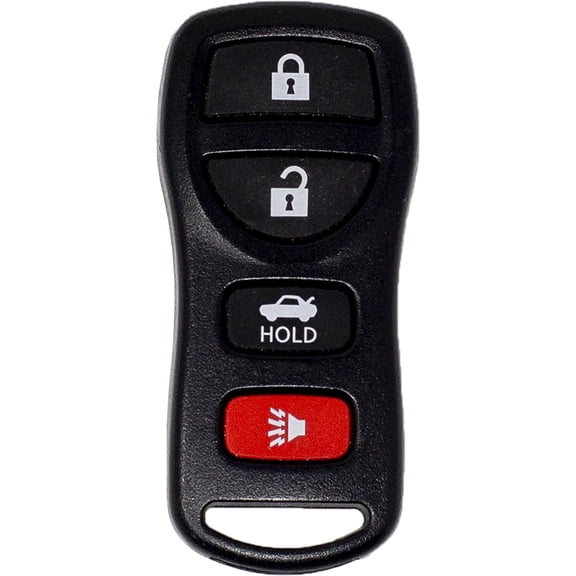 Car Keys Express Replacement Nissan Remote - 4 Buttons (Lock, Unlock, Panic, and Trunk)