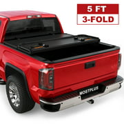 Best Truck Bed Covers - 3 Fold 5FT Hard Truck Bed Tonneau Cover Review 
