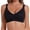 3-Black, variant on Seamless Push-up Bra No Underwire Soft Full Coverage Bra Wide Strap Bras