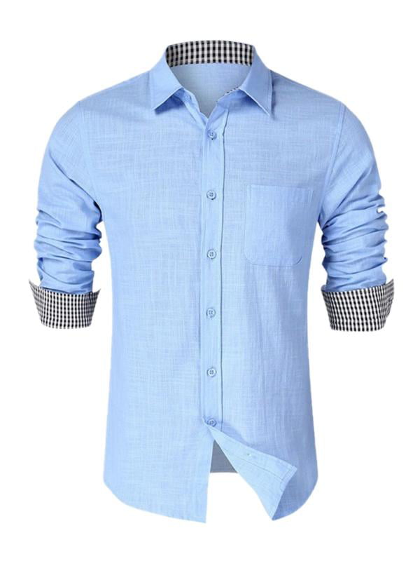 Mens Supreme Long Sleeve Poplin Shirt Business Formal Casual Smart Office Wear 