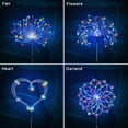thumbnail image 6 of Solar Firework Lights, Garden Lights 5 Pack 120 LED Remote Control Solar Decorative Lights, Waterproof Stake Landscape Lights with 8 Flashing Modes, for Garden Pathway Courtyards Decor(Colorful), 6 of 13