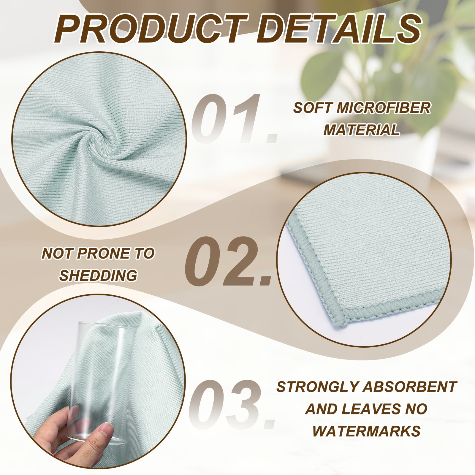 Uxcell 4Pcs Glass Polishing Cloth, 23.6x15.7" Microfiber Cleaning Cloths Lint & Streak Free Quickly Drying Towels for Glassware, Cars, Glasses, Phone Screens, Sunglasses, Gray