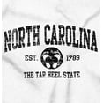 thumbnail image 2 of North Carolina Cute Footprints Beach Zip Up Hoodie Men's Women's Brisco Brands S, 2 of 6