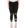 Cello Juniors' Plus Size Destructed Skinny Jean with Ankle Destroy