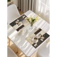 thumbnail image 5 of Texas Stars Vintage Placemats Set of 12, Bless OurHome Pots Country Wood Grain Placemats for Dining Table, Place Mats for Kitchen Tabletop, Waterproof Wipeable Dining Table Mats Set, 5 of 9