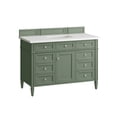 thumbnail image 6 of James Martin Furniture 650-V48-SC-3WZ 48 in. Brittany Single Vanity with 3CM White Zeus Top, Smokey Celadon, 6 of 6