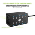 thumbnail image 3 of Cagogo under $5 10 Port USB Charger, 10 Port USB Plug Charger, Multi Port Fast Charging Station for Mobile Phones Tablets, USB Hub Charger, Desktop Charger, Multiple USB Charger, 3 of 6