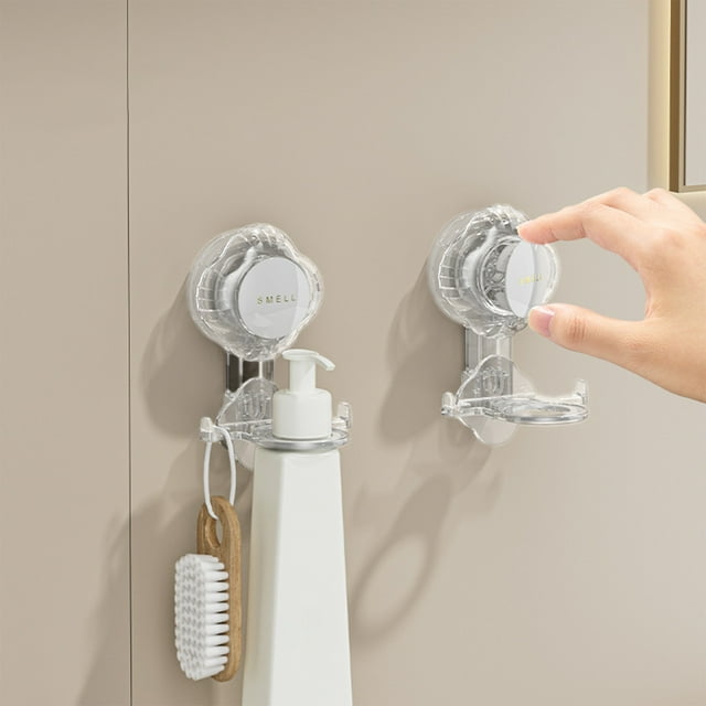 Almacenamiento y organización del baño, ganchos de pared, ganchos de plástico para toallas, abrigos, sombreros, llaves, ropa, armarios, cocinas, baños y oficinas. Instalación en la pared.
