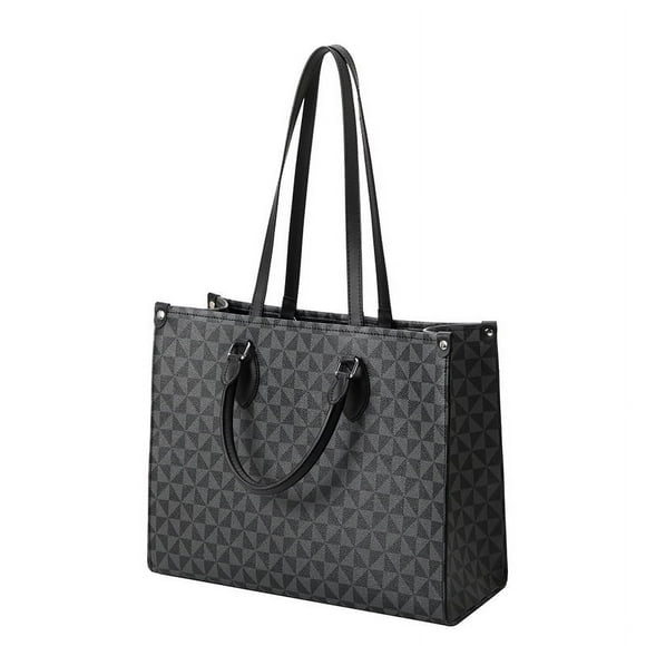 Checkered Handbag Designer Inspired Vegan Leather Tote Bags - Business Briefcase Fashionable Square Totes