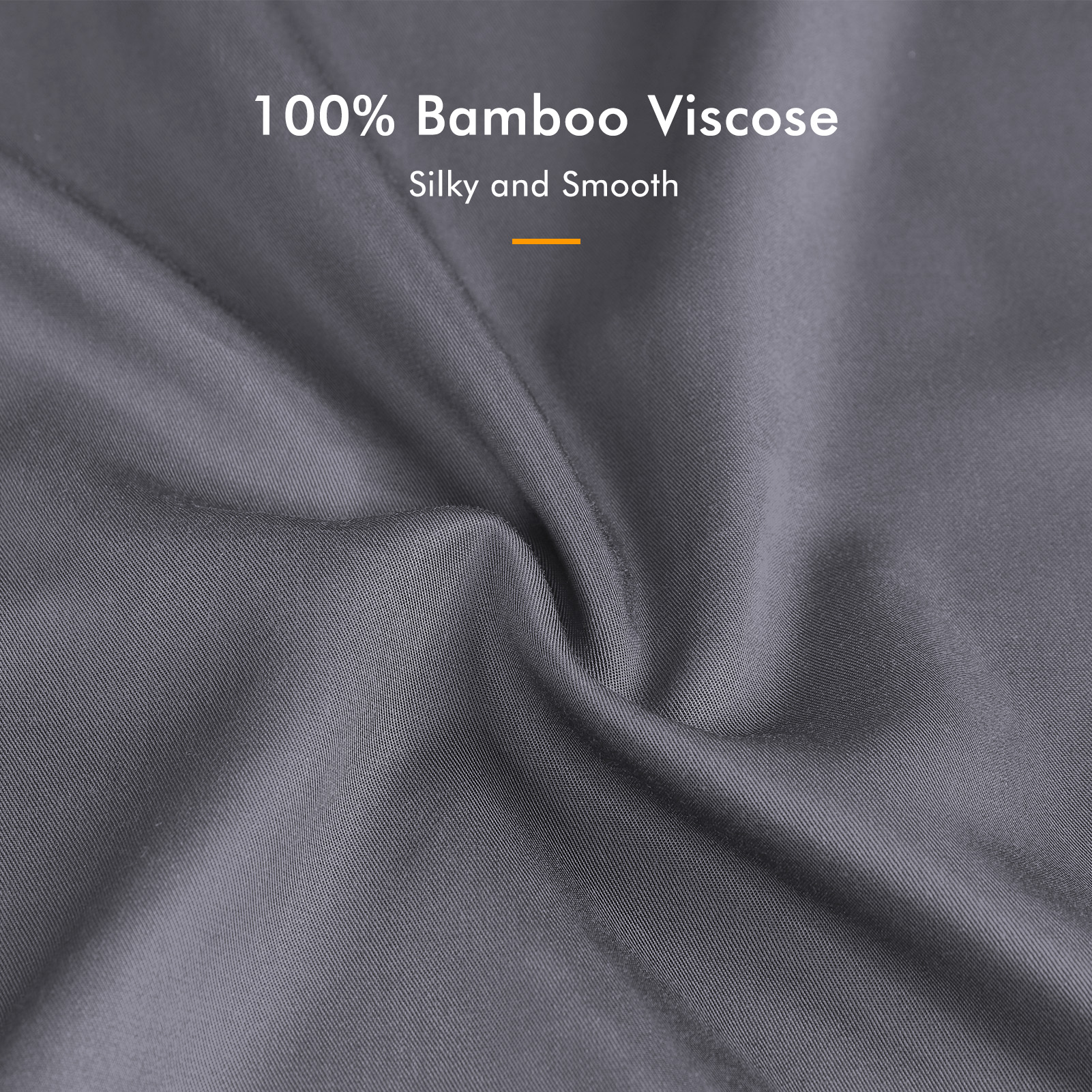 SORMAG Bamboo Cooling Pillowcases, Queen, Set of 2, Dark Gray photo 4