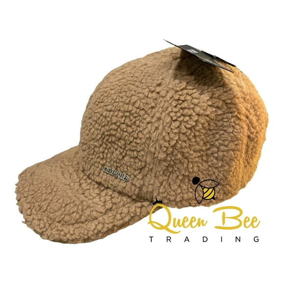 Steve Madden Baseball Cap Faux Fur One Size TAN