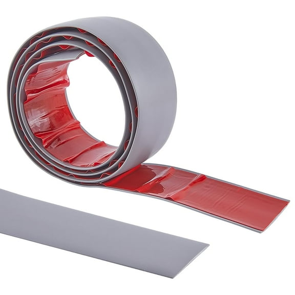 Floor Transition Strip Self Adhesive PVC Cover Edge Trim Laminate Flooring Flat Divider Gap Covering Joining Strip for Gaps Carpet Threshold Transition Floor Tiles Gray 4ft x 2"