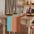 thumbnail image 2 of Table Runners 72 Inches Long Dress Scarves, Blue Brown Ombre Farmhouse Kitchen/Dining Table Runner, Coffee Tablerunners, Modern Abstract Gradient Art 13x72 Inch, 2 of 9