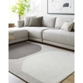 thumbnail image 3 of BoutiqueRugs Adhara Contemporary Area Rug - Sterling Gray, Medium Gray, Dark Purple - 18" x 18" Sample, 3 of 6