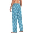 thumbnail image 6 of Top-kevin Blue Snowflake Pajama Pants Mens Lounge Pants Casual Men Pajama Bottoms with Drawstring & Pockets Christmas Gifts, 6 of 13