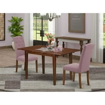 East West Furniture Dining Room Set Mahogany, NOCE3-MAH-10