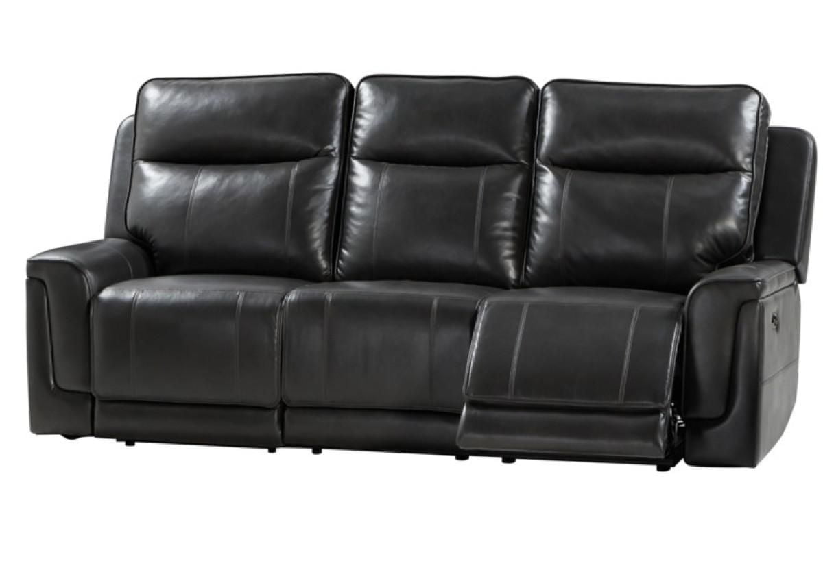 Mia Power Recliner Sofa, Charcoal