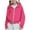 Hot Pink, variant on zbxnLI Girls Zip up Hoodies with Thumb Holes Long Sleeve Jackets Fall Winter Hooded Sweatshirts Crop Tops
