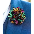 thumbnail image 3 of Vittorio Vico Men's Formal Mardi Gras Flower Lapel Pin, 3 of 7