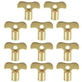 thumbnail image 1 of Key Switch Water Tap Key Clock Type Key 10Pcs/Set 7Mm Brass Garden Tool, 1 of 8