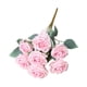 thumbnail image 2 of Decoración Del Hogar Ramo de 7 rosas artificiales realistas con tallos para centros de mesa de boda y decoración del hogar (rosa, 1 pieza) Rkxzt, 2 of 9
