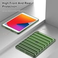 thumbnail image 6 of Allytechgroup Bumper Case for Apple iPad 9th 8th 7th Generation Case, Soft TPU Stylish Ribbed Design Anti-Scratch Lightweight Rugged Shockproof Case for iPad 10.2" 2021/2020/2019, Gray, 6 of 7