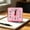 Pink, variant on Xheghe Minimalist Transparent Alarm Clock for Bedroom – Silent Non-Ticking Design, Battery Operated for Convenience, Perfect for Dorms and Travelers