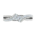 thumbnail image 3 of 1/5 Carat Diamond Wedding Band Ring in 14K White Gold (Ring Size 11) (I1-I2 Clarity), 3 of 4