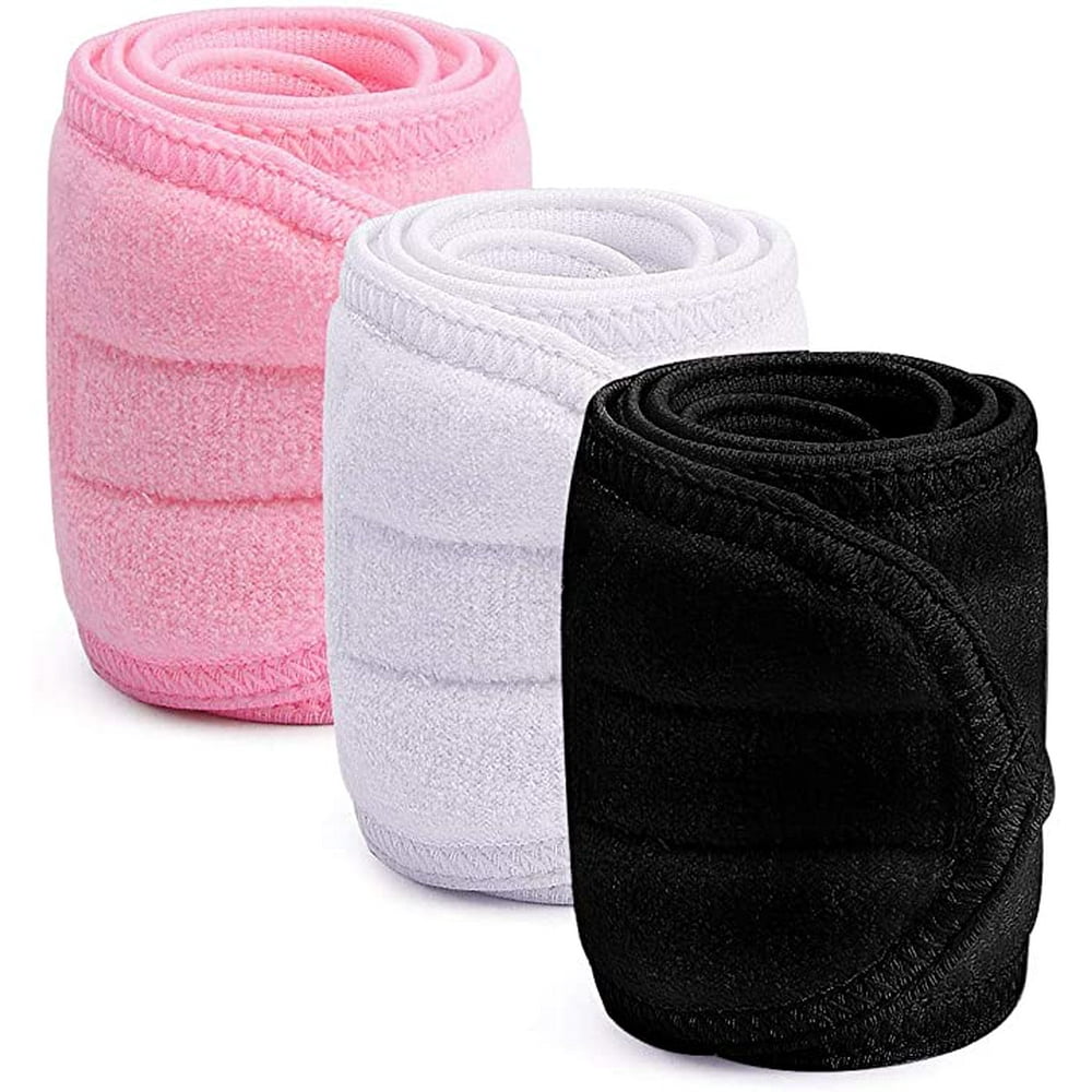 NOGIS 3 Pieces Towel Headband,Make Up Hair Band Head Bands Spa Facial