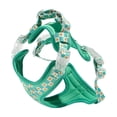 thumbnail image 3 of Oodles Smiley Squad Adjustable Mesh Dog Walking Harness, Green, Medium, 3 of 12