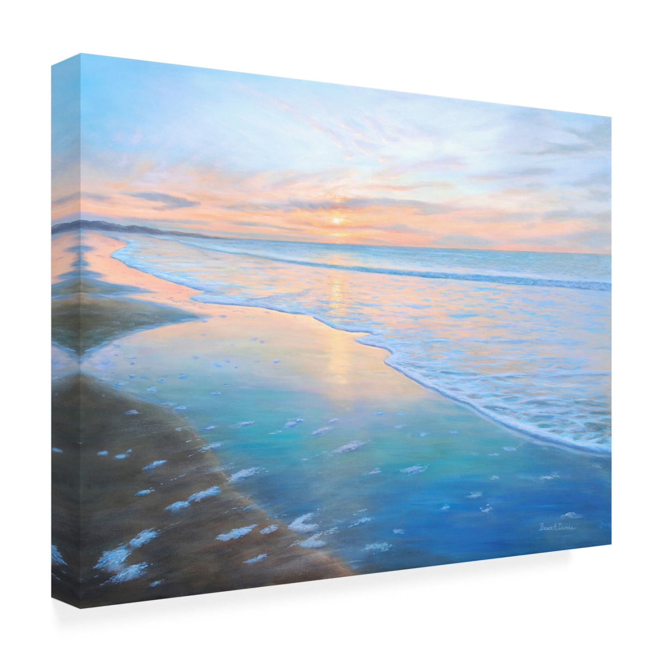 Canvas Wall Art - Bruce Dumas 'The Morning Show' Wall Art for Living Room, Bedroom, or Office Décor by Trademark Fine Art - 47 x 35 Inches