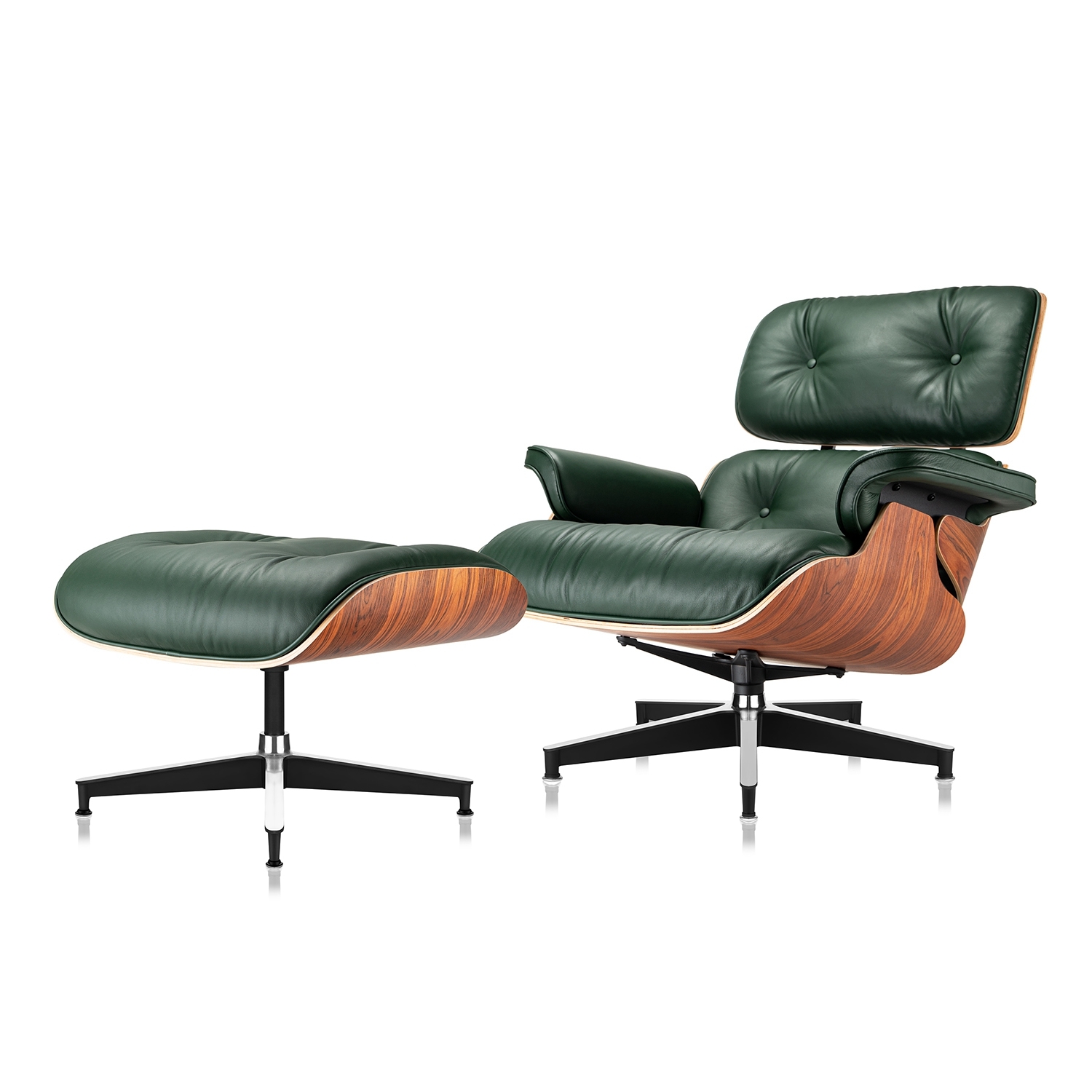 eChamp Mid Century Lounge Chair and Ottoman, Eames Chaise Lounge Chair