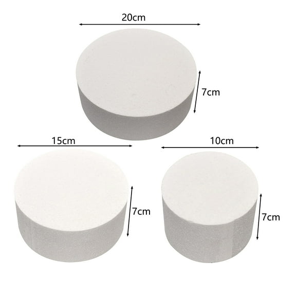 Kmxyo Cake Embryo, Easy to Use EPS Prosthetic Foam Cake Model